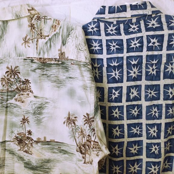 Lot of 2 Vintage 80s Pierre Cardin Shirts Button-up Men-XL Pocket SS Cott/Rayon - Picture 11 of 11